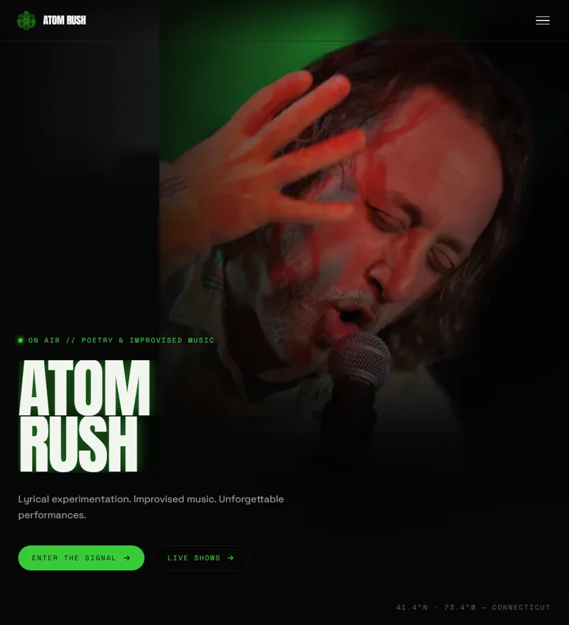 Atom Rush, Band / Site + music video