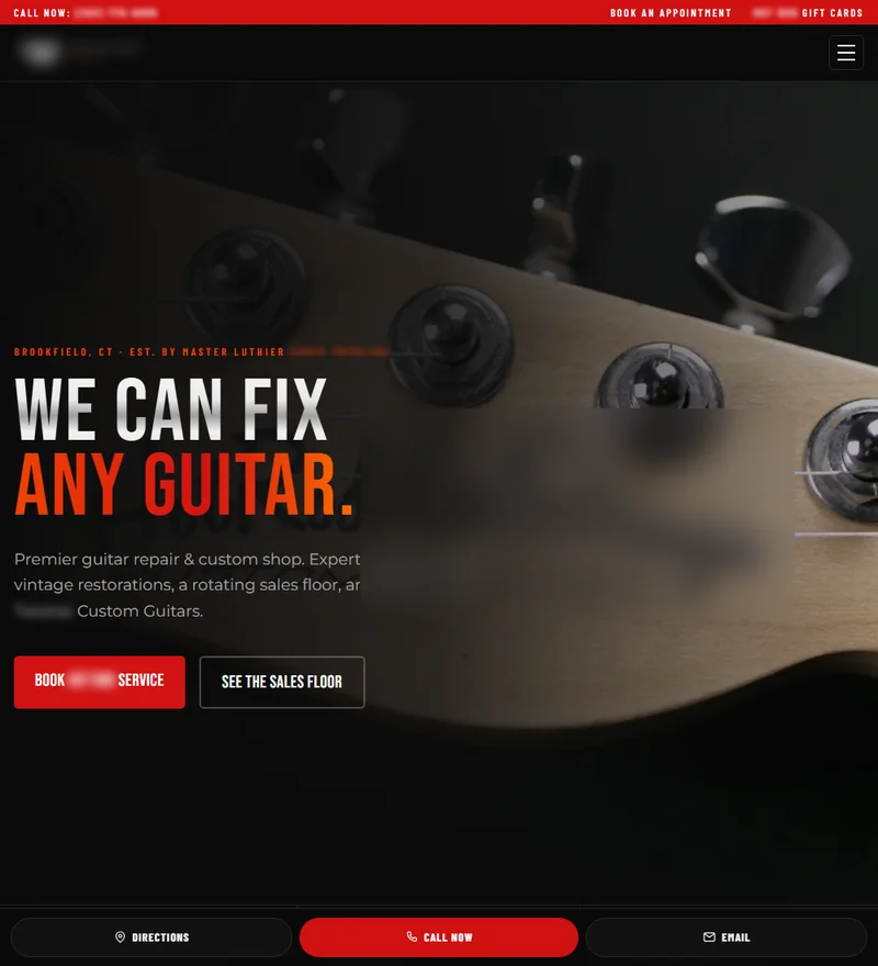 Guitar shop and repair, Guitar shop / Build